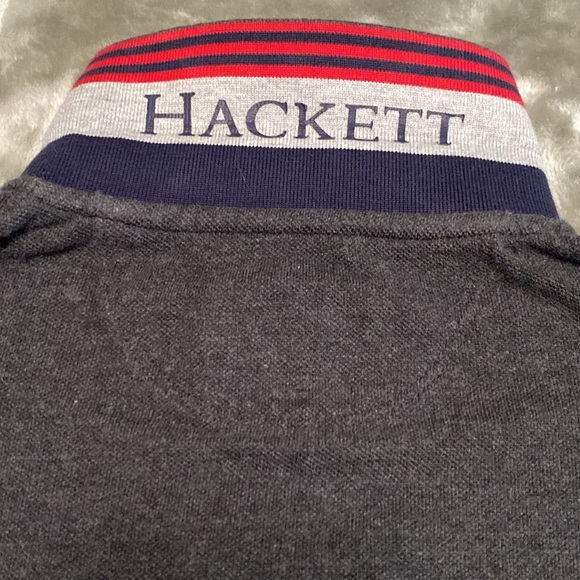 Hackett London luxurious Dark Gray Polo Shirt - Picture 5 of 6